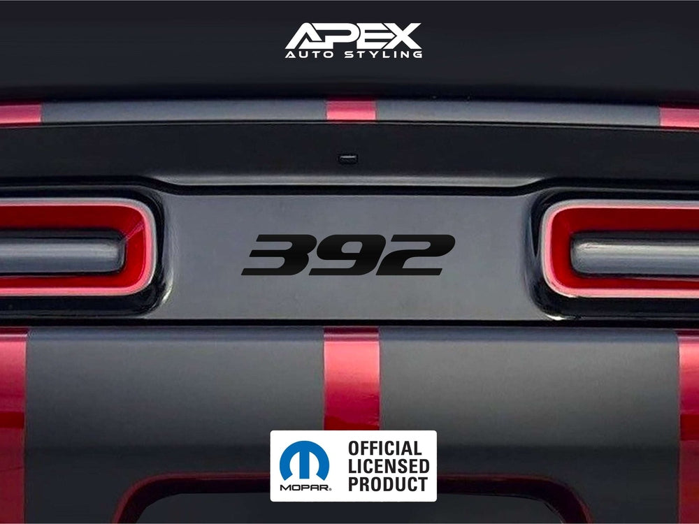 Challenger Taillight Divider Decal - 392 Logo – Apex Auto Styling