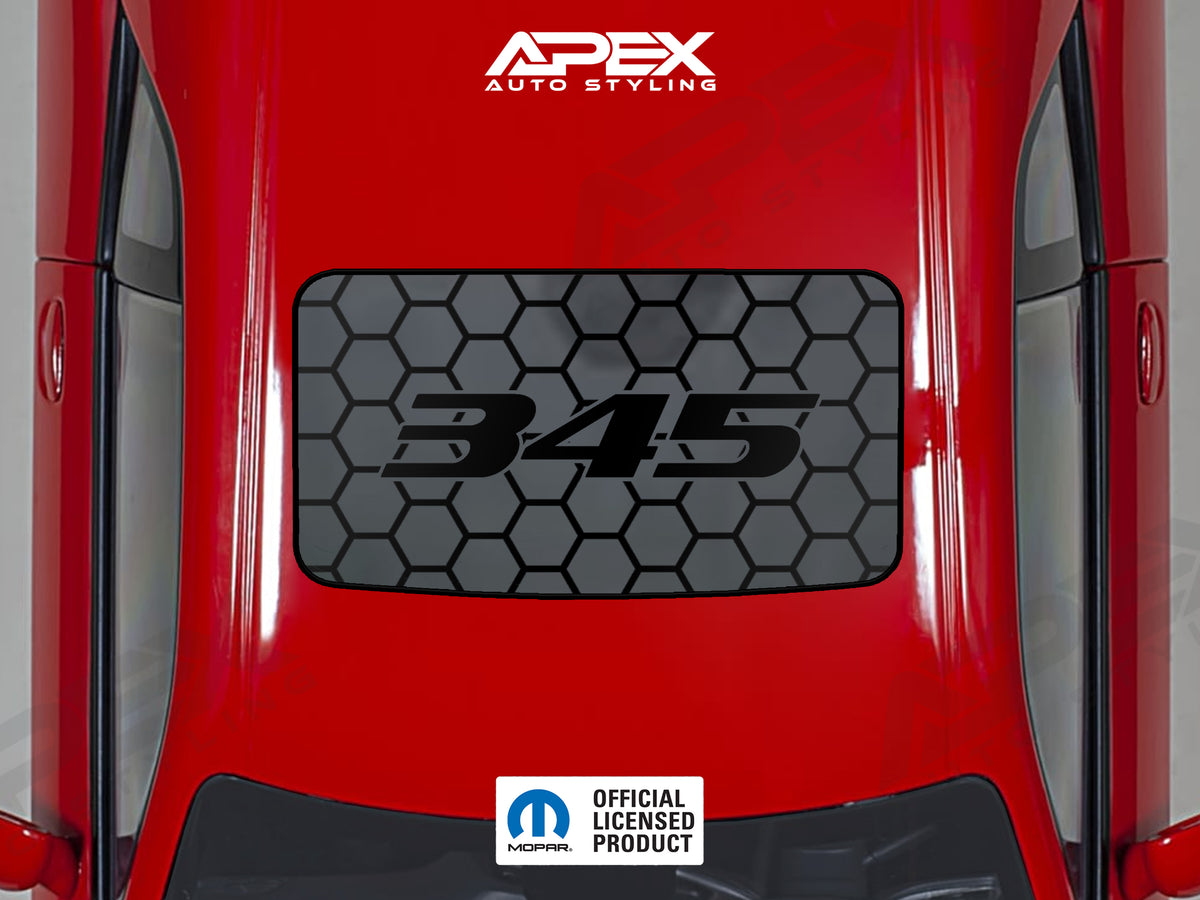 Dodge Challenger Sunroof Decal - 345 Hemi Logo – Apex Auto Styling
