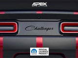 Challenger Taillight Divider Decal - Challenger Text Logo