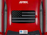 Dodge Challenger Sunroof Decal - American Flags
