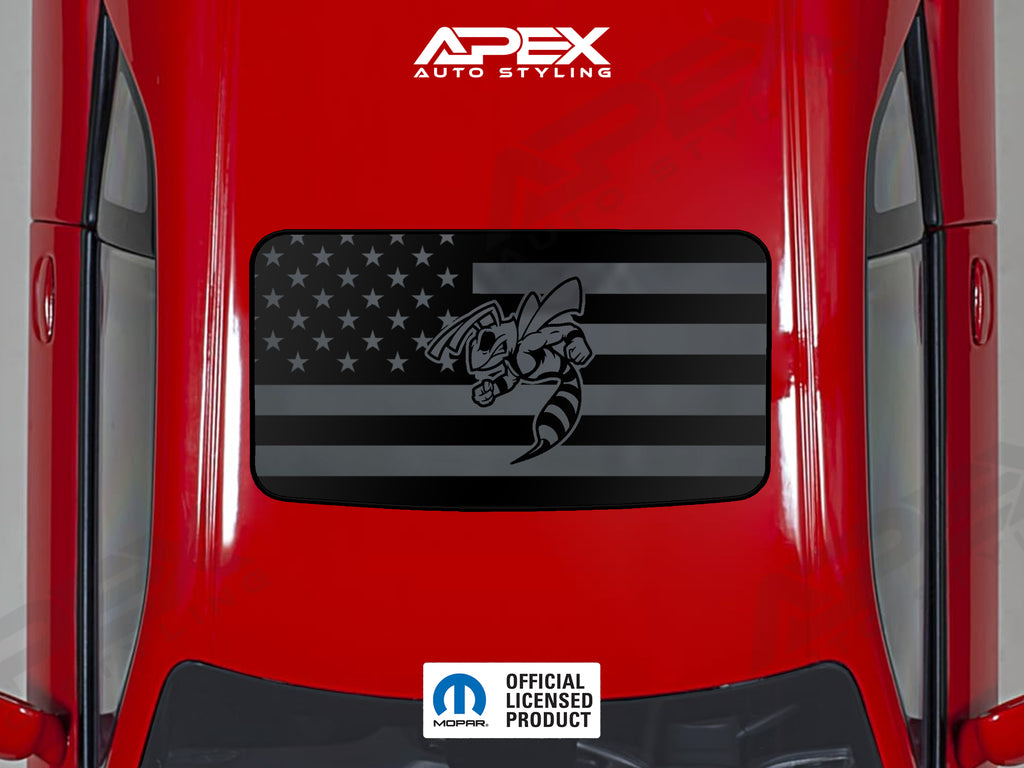 Dodge Challenger Sunroof Decal - Angry Hornet Logo