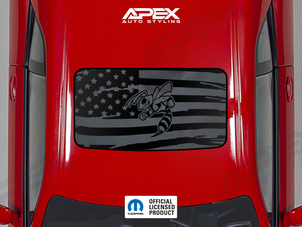 Dodge Challenger Sunroof Decal - Angry Hornet Logo