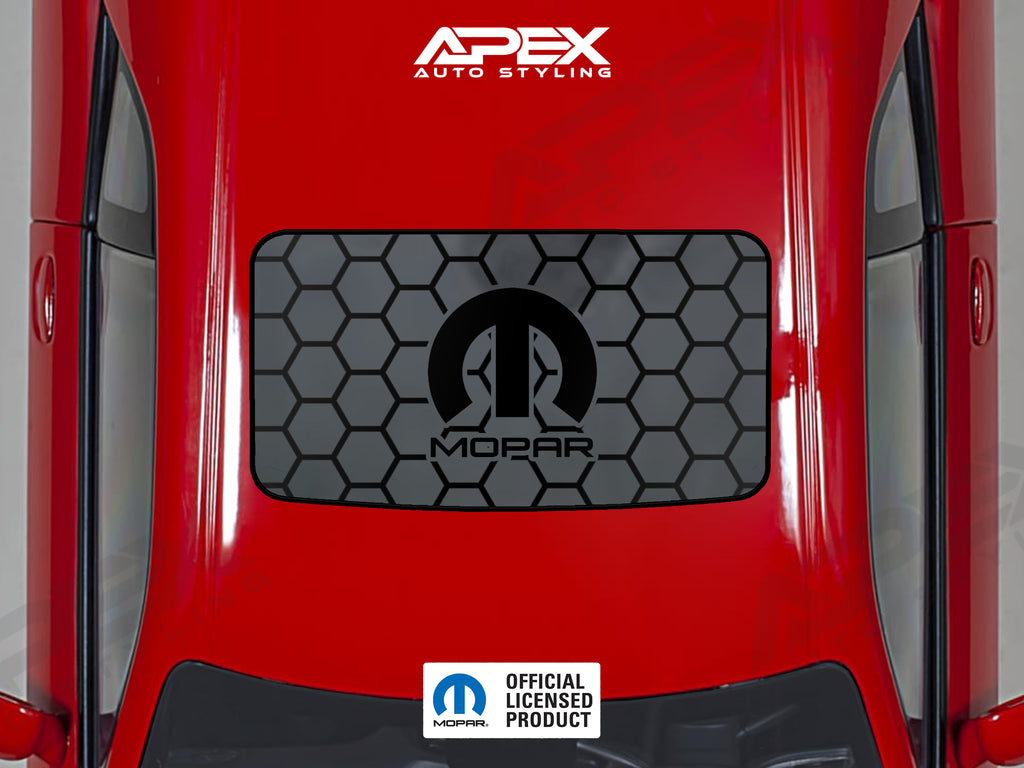 Dodge Challenger Sunroof Decal - MOPAR Logo