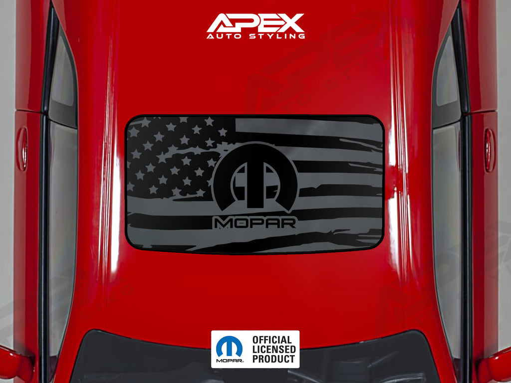 Dodge Challenger Sunroof Decal - MOPAR Logo