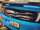 S550 Mustang Decklid Decal - American Flag + Coyote Logo (2015 - 2023)