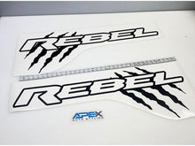 Load image into Gallery viewer, Matte black RAM Rebel mopar bed graphics OEM size 36&quot;