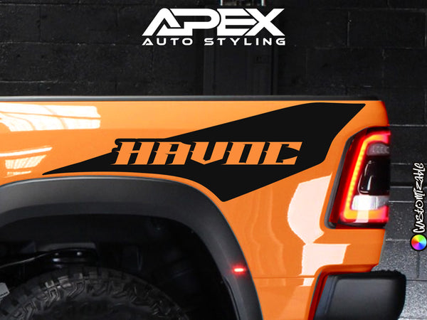 RAM TRX Havoc Edition Bedside Decals - Customizable – Apex Auto