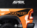 RAM RHO Ignition Style Bedside Decals - RHO Hurricane Logo