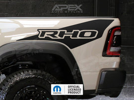 RAM RHO Ignition Style Bedside Decals - RHO Logo