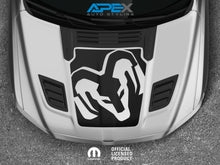 Load image into Gallery viewer, 2019+ RAM 1500 Hood Decal - Angled Modern RAM Logo