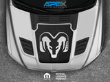 2019+ RAM 1500 Hood Decal - Modern RAM Logo
