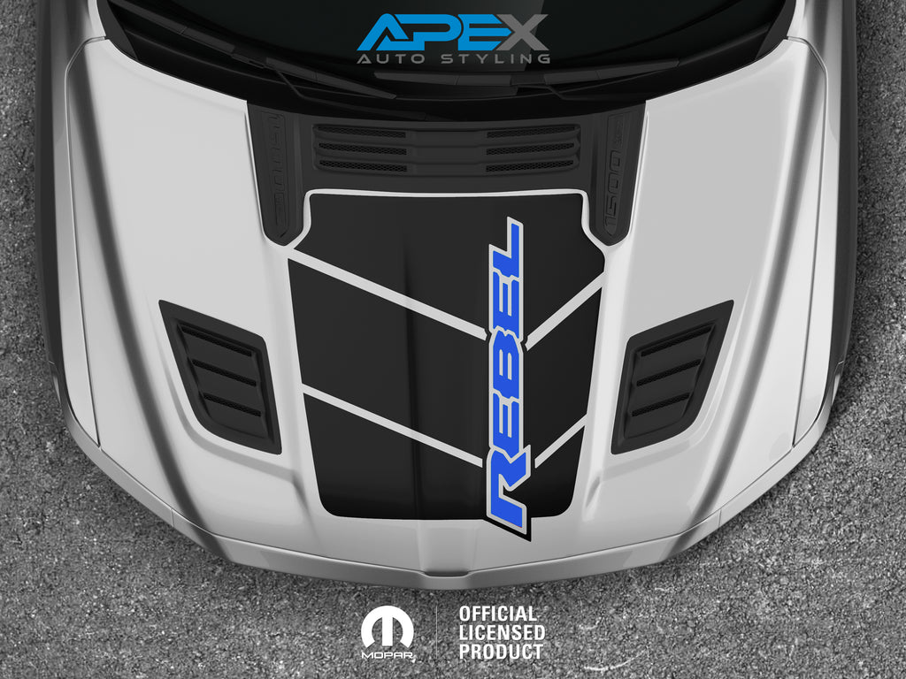 RAM Rebel Hood Decals - OEM Style