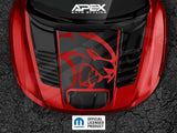 RAM TRX Hood Decals - Large Hellcat Logo Cutout