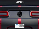 Challenger Taillight Divider Decal - MOPAR Skull Logo