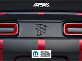 Challenger Taillight Divider Decal - SRT Ghoul Logo