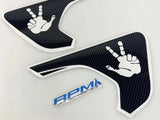 Wrangler / Gladiator Fender Vent Decals - Peace Sign