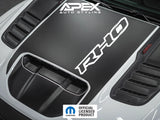 RAM RHO Hood Decals - RHO Hurricane Logo Cutout