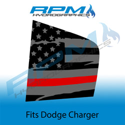 2011-2022 Charger Quarter Window Decals - Police / Fire / Military Flags