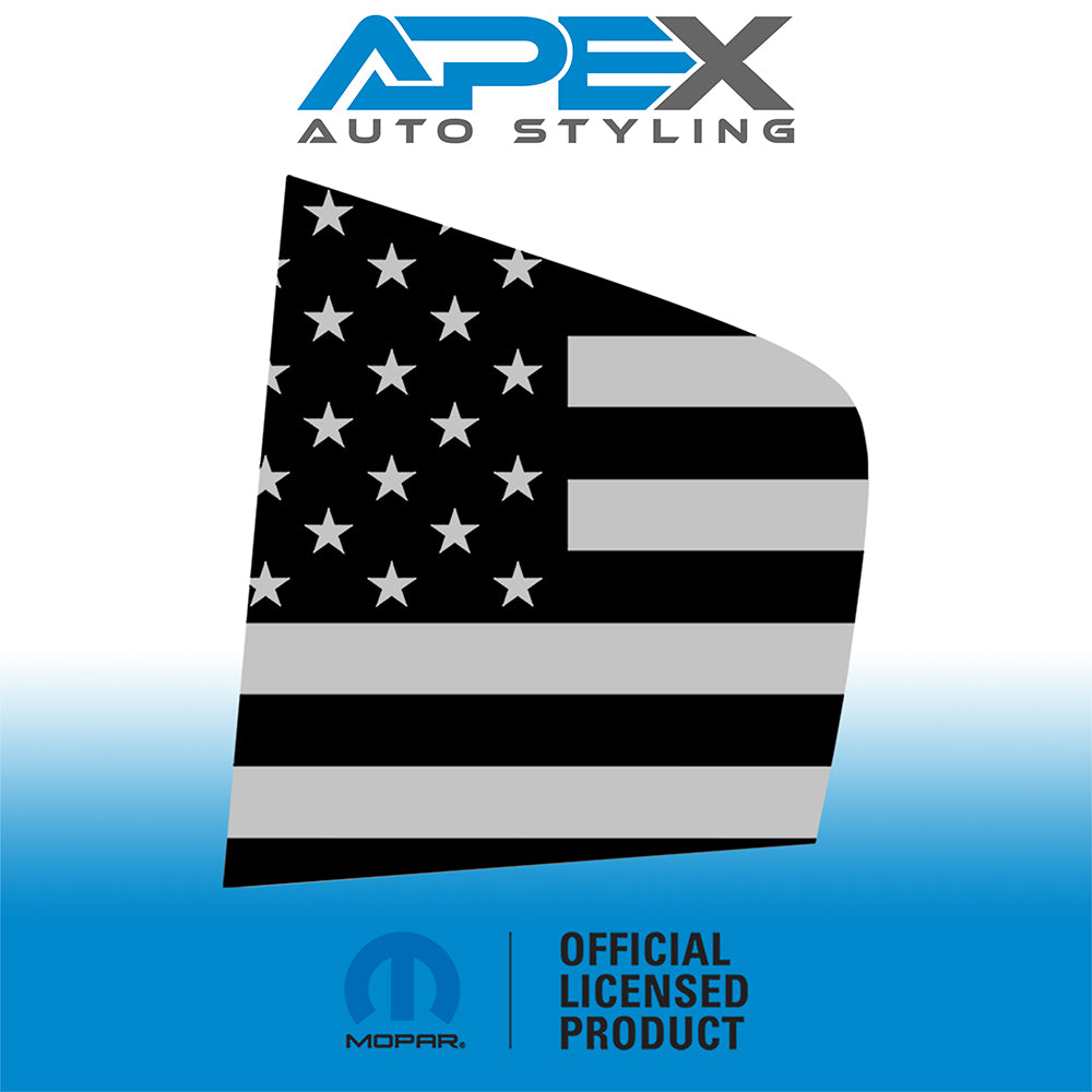2011+ Charger Quarter Window Decals - American Flags