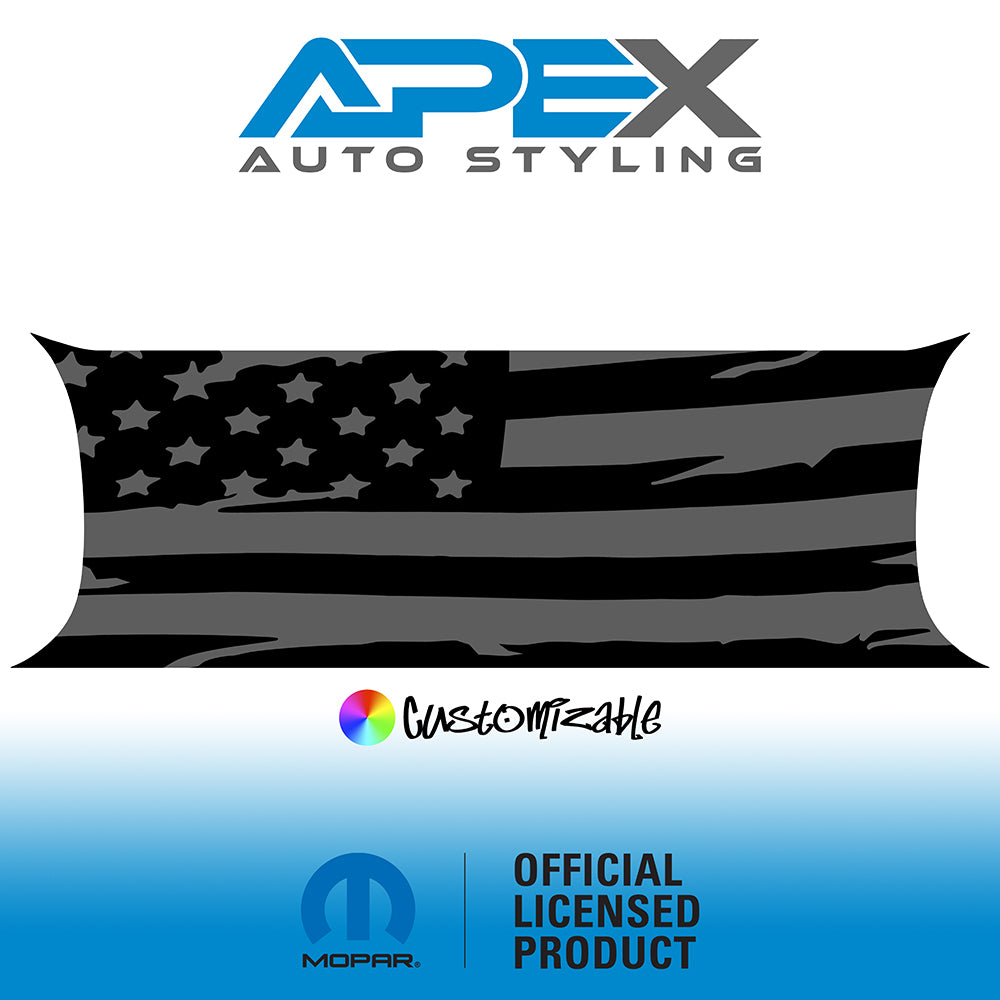 2015+ Challenger Tail Light Divider Decal - American Flag