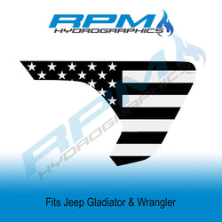 2018 - 2022 Wrangler / Gladiator Fender Vent Decals - American Flags