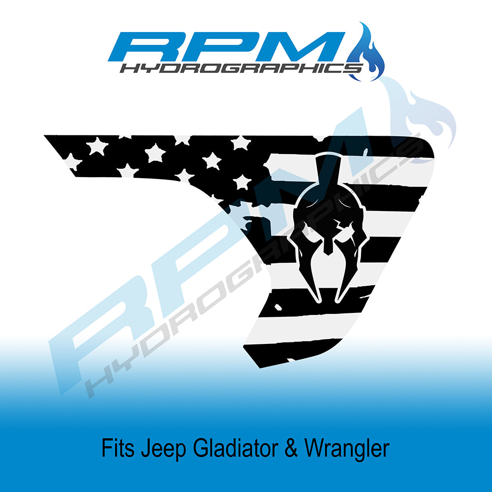 2018 - 2022 Wrangler / Gladiator Fender Vent Decals - Gladiator Logo Flags