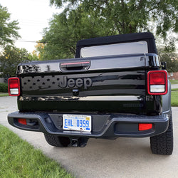 2020-2021 Jeep Gladiator Tailgate Decals - American Flags