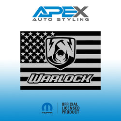 2009+ RAM Rear Sliding Window Decals - Warlock Logo (Multiple Styles)