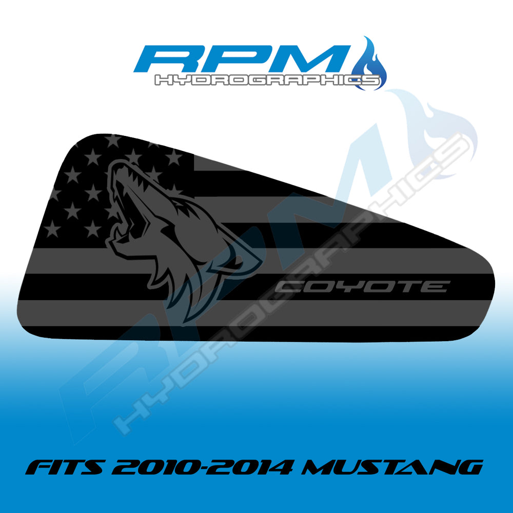 2010-2014 Ford Mustang Quarter Window Decals - Coyote - Multiple Styles
