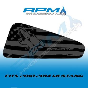 2010-2014 Ford Mustang Quarter Window Decals - Coyote - Multiple Styles