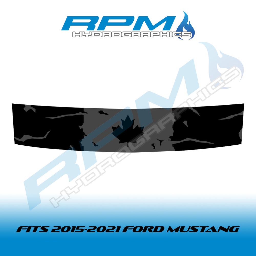2015-2021 Ford Mustang Decklid Decal - Canadian Flag - Multiple Styles
