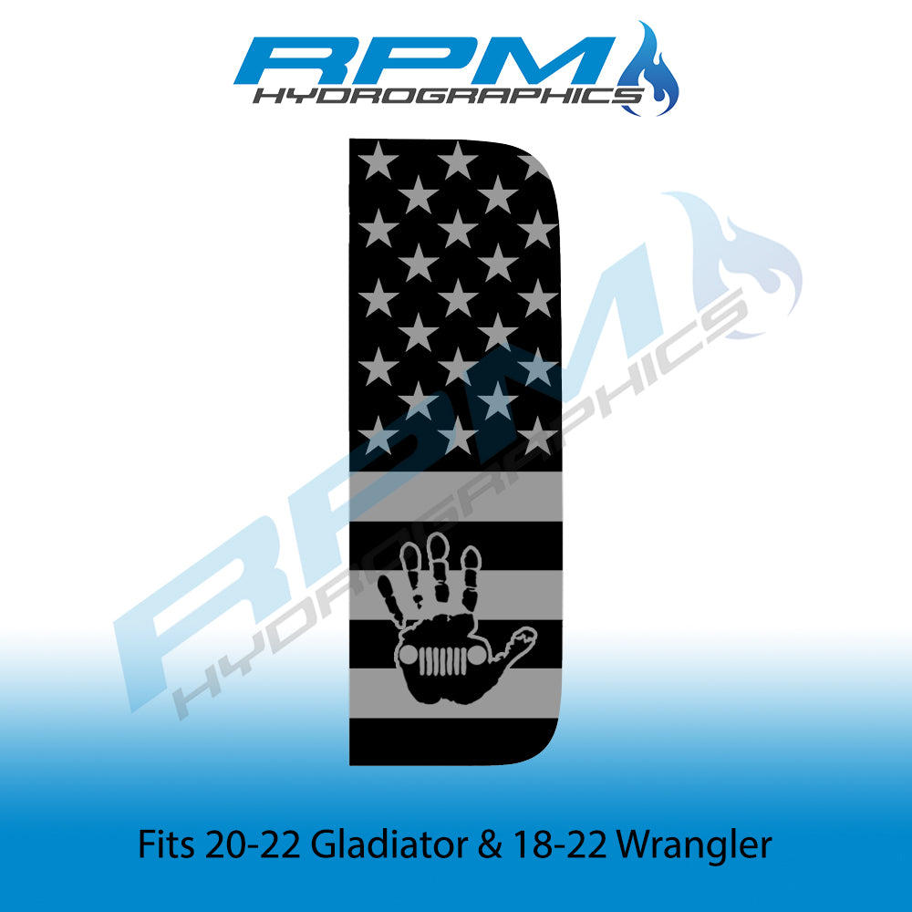 2018 - 2022 Wrangler / Gladiator Vent Window Decals - Jeep Wave Logo