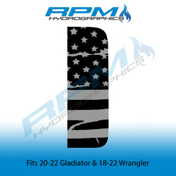 2018 - 2022 Wrangler / Gladiator Vent Window Decals - American Flags