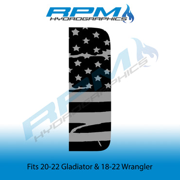 2018 - 2022 Wrangler / Gladiator Vent Window Decals - American Flags