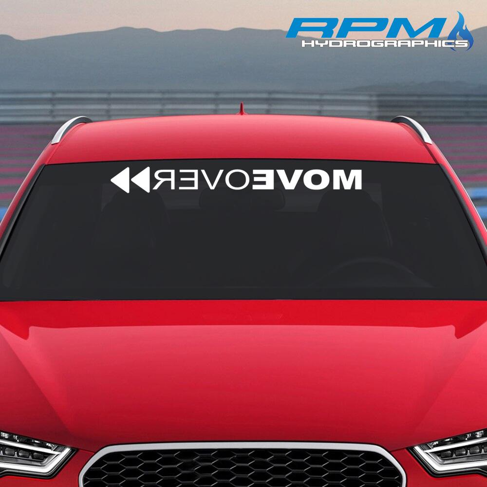 Move Over Vinyl Windshield Decal - Customizable - RPM Hydrographics